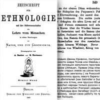 кривичи-литвины, Ethnoligie 1879, Kriwitschen-Litthauen