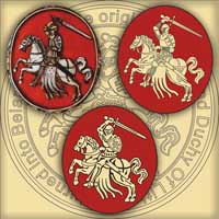 Шеврон ПВХ герб Погоня 1575 patch PVC