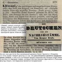 Litwini, литвины,  Немцы и их соседи Й. К. Цойсс, 1837