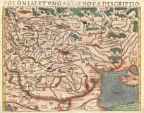 Литва море Геродота, карта Мюнстера