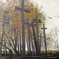 Henryk Weyssenhoff - Cmentarz bialoruski w Russakowiczach (Беларускія могілкі) 1889